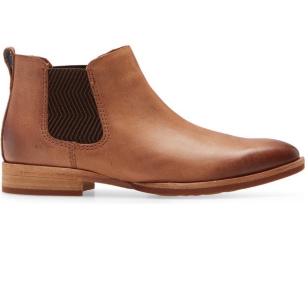 Kork-Ease Kit Chelsea Brown Leather Slip-on Ankle Boot Bootie - Sz 7.5